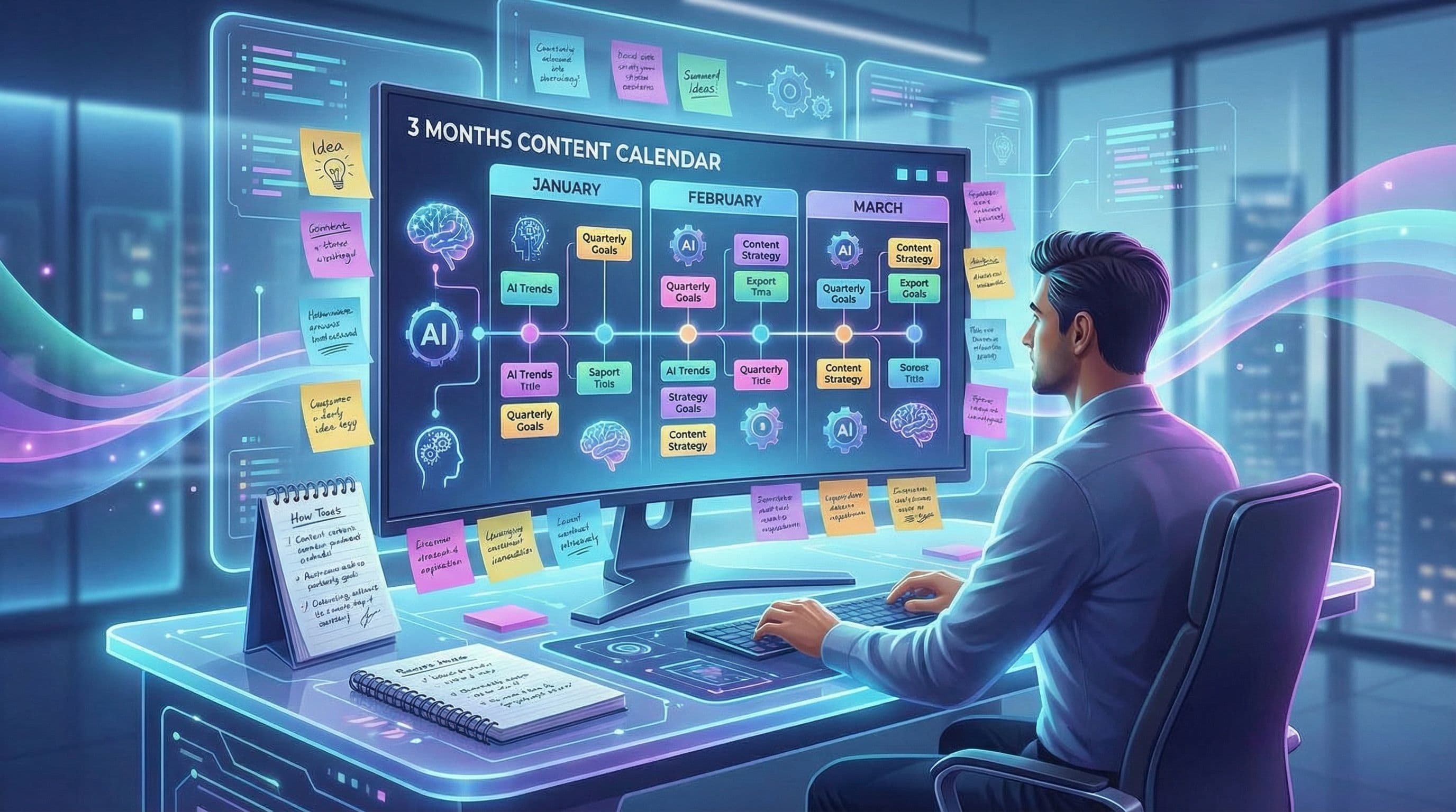 The 30-Minute Monthly Content Plan: Using AI to Map Out a Full Quarter of Blog Posts
