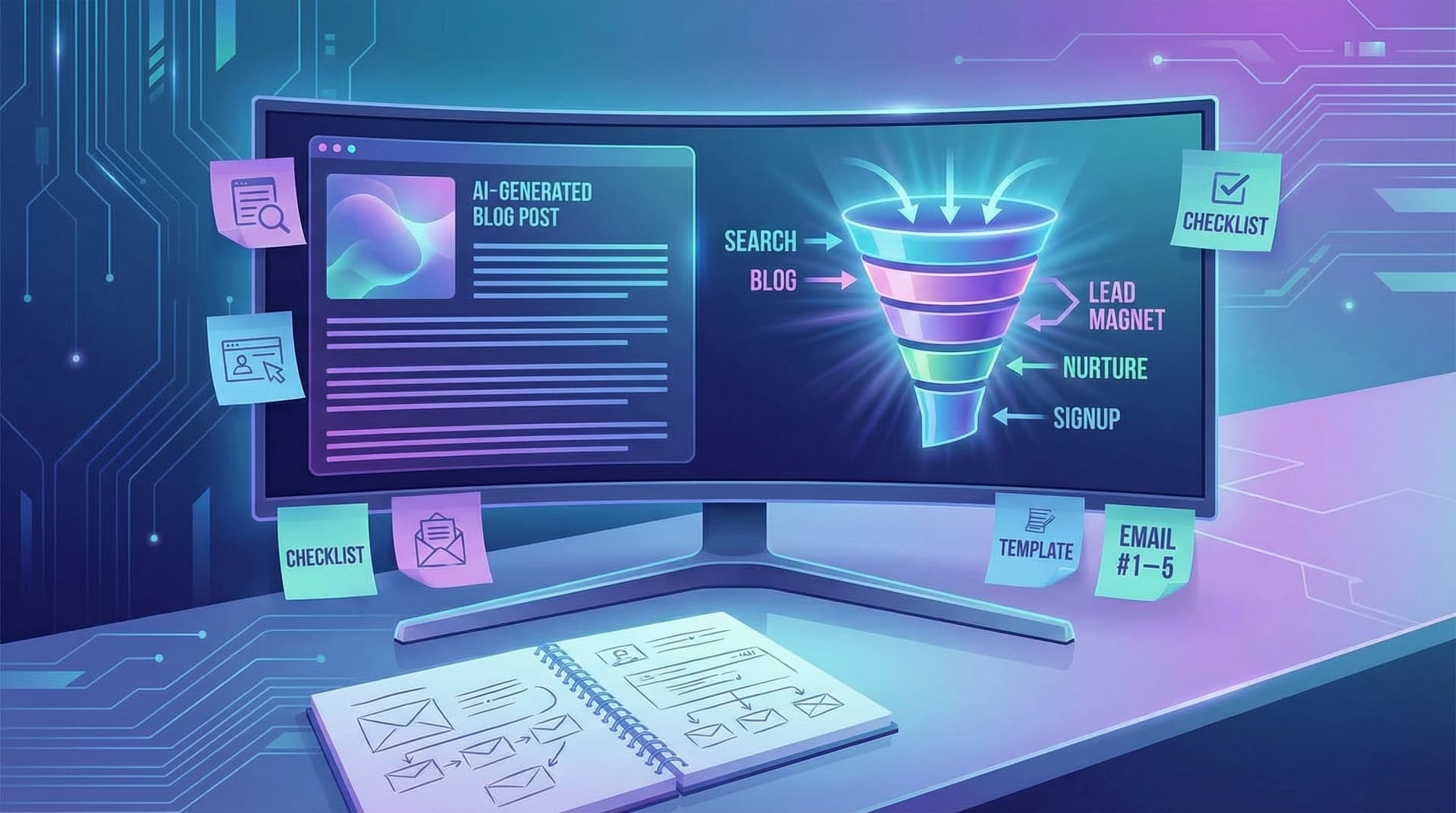 From Search to Signup: Designing Lead Magnets and Nurture Sequences Directly from AI Blog Drafts