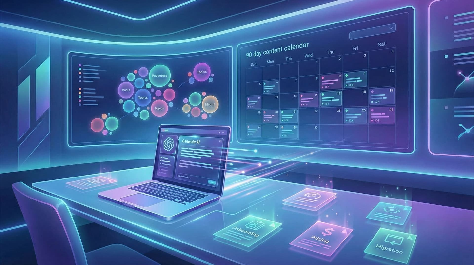 Calendars, Clusters, and Cadence: A 90-Day AI Blogging Plan for Teams Who’ve Never Had a Real Content Strategy