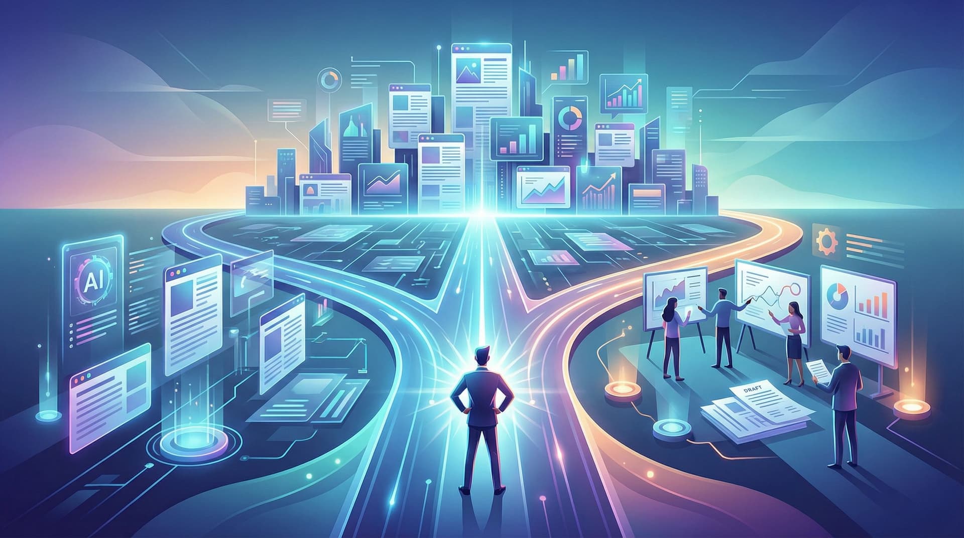 The ‘Two-Track’ Blog Strategy: Publishing Fast with Blogg While Protecting Your Brand with Flagship Human Pieces