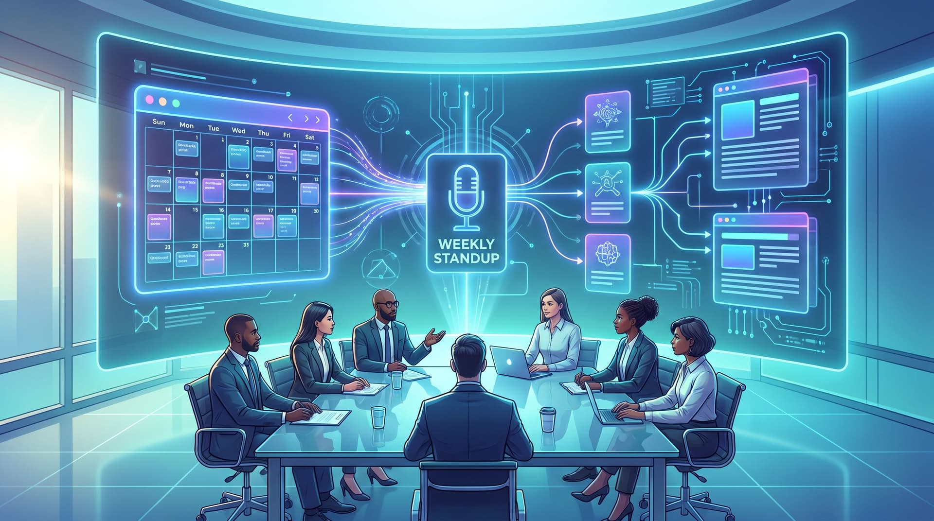The ‘Always Be Briefing’ Method: Using AI to Turn Weekly Standups into a Month of Blogg Topics
